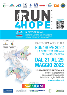 Run4Hope 2022, la corsa della solidarietà parte da Morano il 21 maggio
