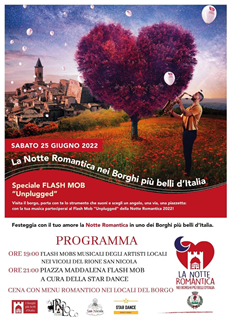 Sabato 25 giugno torna a Morano, in uno dei Borghi più Belli d’Italia, la “Notte romantica” 2022
